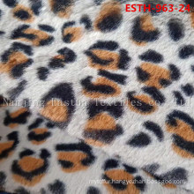 Warp Knit Leopard Print Fauxrabbit Fur Esth-963-24